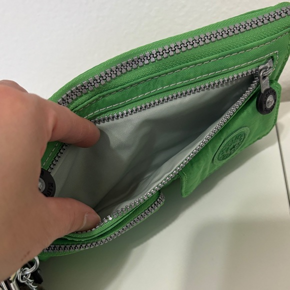 Kipling Green Wristlet with Charm - Picture 8 of 9